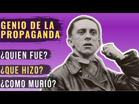 El infame ministro de la propaganda: Joseph Goebbels