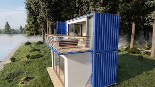 2 x 20-foot Container House