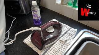 How to DESCALE use SELF CLEAN on BREVILLE SuperSteam 2400W Ceramic Iron - Beginners guide