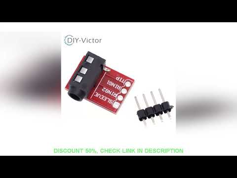 Plástico e Metal TRRS Plug Jack Stereo Soquete De Áudio Breakout Board Extensão Módulo Conector 3.5m