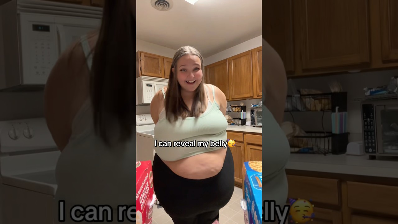 500lbs Big Girl REVEALS her GIGANTIC Belly! 🤯🤭 #ssbbw #belly #plussize