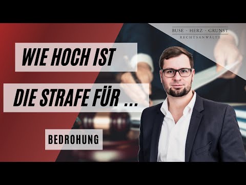 What is the penalty for threatening behavior under Section 241 of the German Criminal Code? A spe...