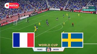 France vs Sweden | World Cup 2026 Simulation | eFootball PES 21 Realistic Gameplay France vs Sweden | World Cup 2026 Simulation | eFootball PES 21 Realistic Gameplay