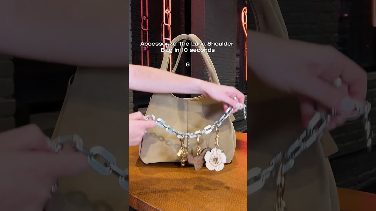 Take your bag to the next level with trendy chains and charms.  #CoachNY #asmr #charms #accessories