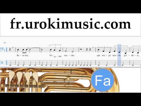 Comment Jouer du Tuba Besame Mucho Tab Tablature Partie#2 um-b829