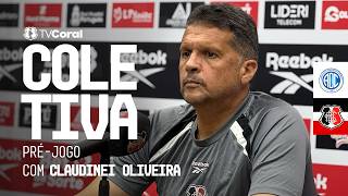 TV Coral - Coletiva pré-jogo com Claudinei Oliveira - Confiança x Santa Cruz - Série C 2026