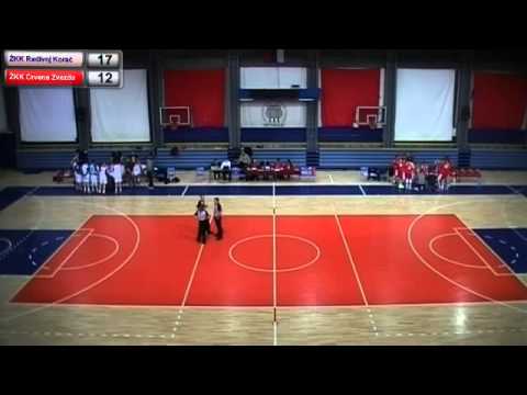 01.02.2015. ŽKK Radivoj Korać - ŽKK Crvena Zvezda 1.poluvreme