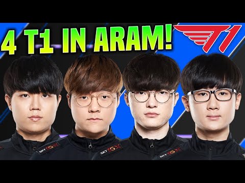 When 4 T1 Play ARAM! | Faker Playing Aram with Teddy Effort and Cuzz!  |
