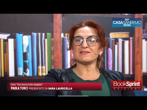 Sara Lauricella da Casa Sanremo 2020 - BookSprint Edizioni presenta il libro di Paola Turci