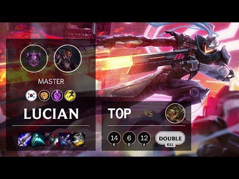 Lucian Top vs Renekton - KR Master Patch 10.9