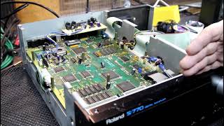 Video thumbnail for Roland S770 sampler replacing the backlight on the display by Take the Fear out the Gear