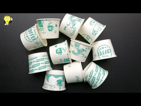 Wall Hanging Ideas With Waste Material - Paper Cup Craft Ideas Wall Hanging Video