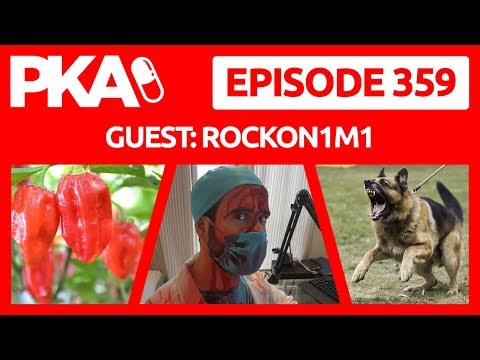 PKA 359 w/RockOn1m1 eats Hot Pepper, Woody Attacked by Dog,