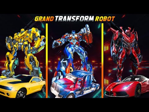 Optimus Prime Bumblebee Grand Robot Car Transform 3D Part 1 4  - Android Gameplay FHD