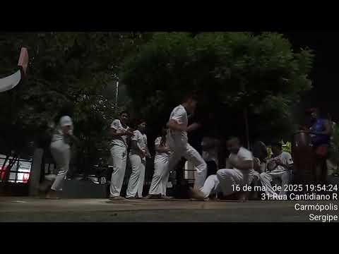 Apresentação de capoeira em Carmópolis mestre borracha
