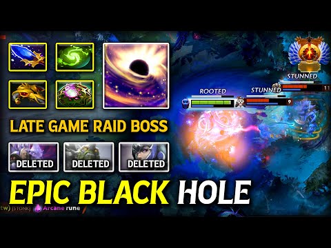 EPIC LATE GAME BLACK HOLE OFFLANE Enigma With OC + Refresher Orb Build | 100% Show no Mercy DotA 2