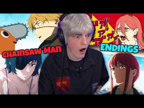 Reacting to CHAINSAWMAN ENDINGS 1-12 for THE FIRST TIME