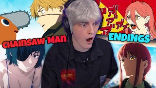 Reacting to CHAINSAWMAN ENDINGS 1-12 for THE FIRST TIME