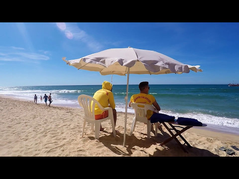 Falesia Beach Olhos de Agua Algarve - low tide walk - May 2017