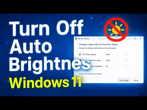 Turn off Auto Brightness Windows 11 ( 2025 ) - Step by Step