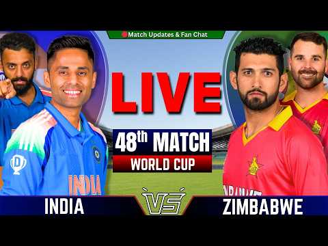IND vs ZIM, 48th Match T20 World Cup | Live Cricket match Today | India vs Zimbabwe Live | By Shahid