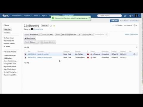 JIRA Instant Search Bar Demo Video