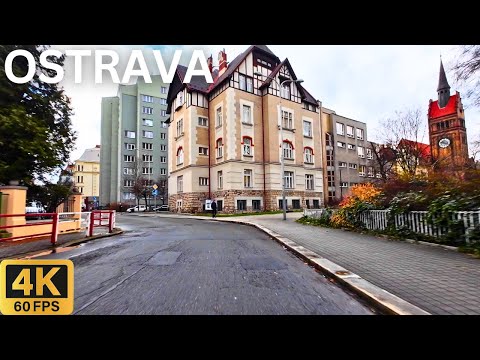Driving in OSTRAVA Czechia 🇨🇿 | Panoramic City Tour in 4K 🚗