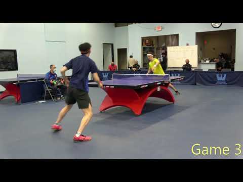 Westchester Table Tennis Center April 2021 Open Singles Semi-Final #2 - Jimmy Butler Vs Yutian Wang