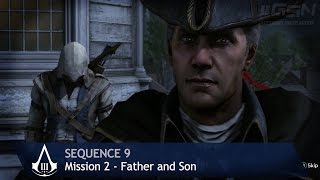 Assassin&#39;s Creed 3 - Sequence 9 - Mission 2 - Father and Son (100% Sync)