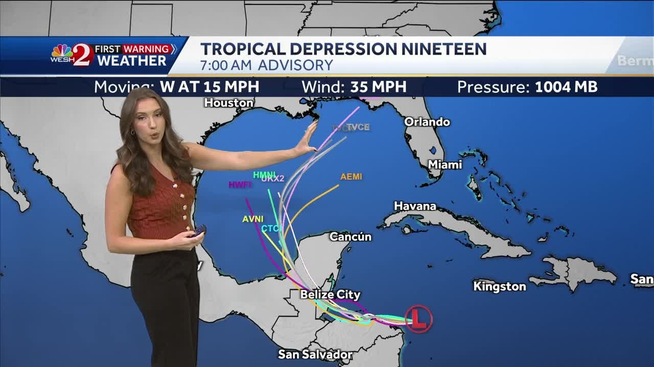 Tropical Depression 19 forms in the Caribbean, models show potential Florida impacts next week