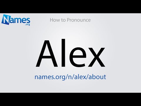 How to Pronounce Alex