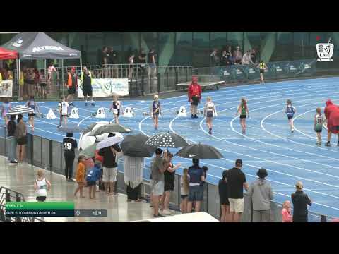 Girls Under 9 100m H9 - 2020 State Combined Events Championships // LAVicTV