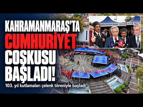 Kahramanmaraş’ta 29 Ekim kutlamaları törenle başladı