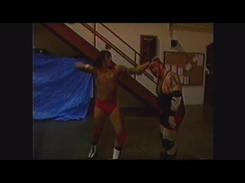 Colorado Kid w/Faith vs Bull Pain w/Samantha Coward Waves the fFag Ozark Mountain Wrestling 2005