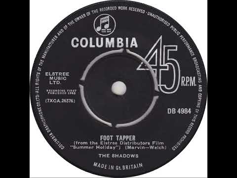 UK New Entry 1963 (54) The Shadows - Foot Tapper