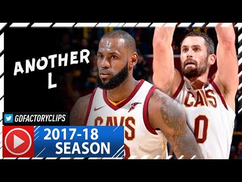 LeBron James & Kevin Love Full Highlights vs Knicks (2017.10.29) - 38 Pts, 21 Reb