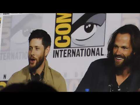 Supernatural season 15 farewell panel at SDCC 2019 (Jared Padalecki, Jensen Ackles, Misha Collins)
