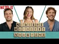 Millie Bobby Brown Henry Cavill Sam Claflin Play Anagrams Enola Holmes Netflix