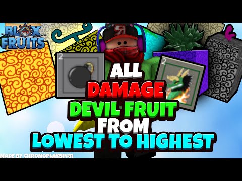 All Devil Fruit Damage from Lowest to Highest - Blox Fruits [Roblox]