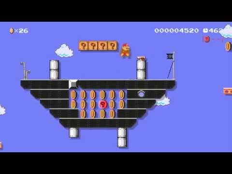 McCloud's Airship Infiltration by Old Red - SUPER MARIO MAKER - No Commentary