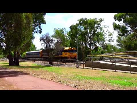NR 119 on 7PX4 Industrial. NR 61 on 7PS6 Intermodal. Both trains at TOODYAY.  Sat 4/2/2023.