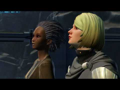 swtor: kotfe: Lana wishing the Outlander luck on Odessen