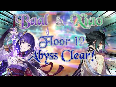 2.2 Spiral Abyss Floor 12 Clear, 2 Geo Xiao team & Baal team (Genshin Impact)