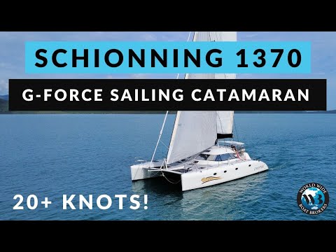 Super FAST Schionning 1370 G-Force Sailing Catamaran