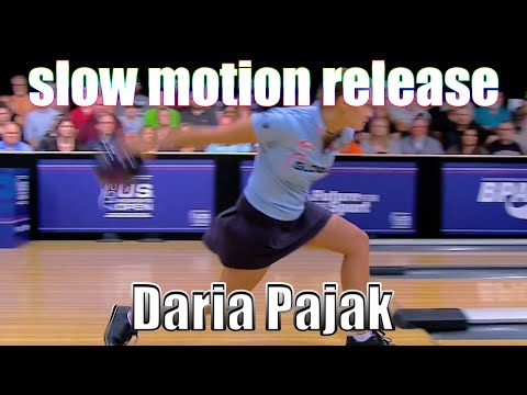 Daria Pajak slow motion release - PBA Bowling