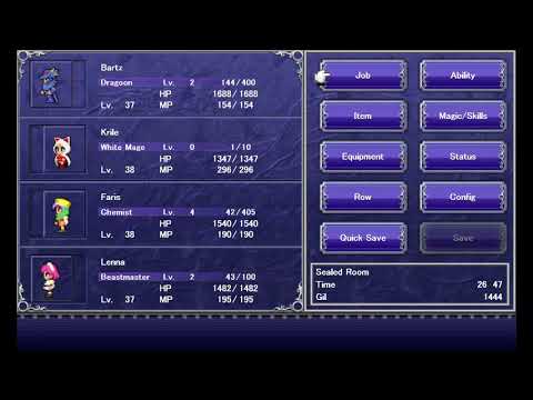 Final fantasy 5 : (pc) : part 79 : The first 3 legendary weapons