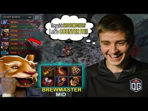 DON'T PICK BROODMOTHER VS N0TAIL BREWMASTER MID - SAD FOR THIS SPAMMER BROOD - DOTA 2 DOTA 2
