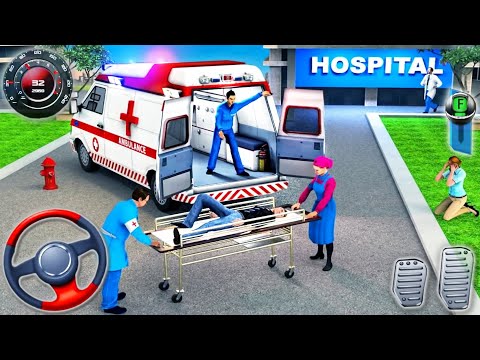 City Ambulance Van Driving Simulator - Rescue Emergency Helicopter - Android GamePlay #2