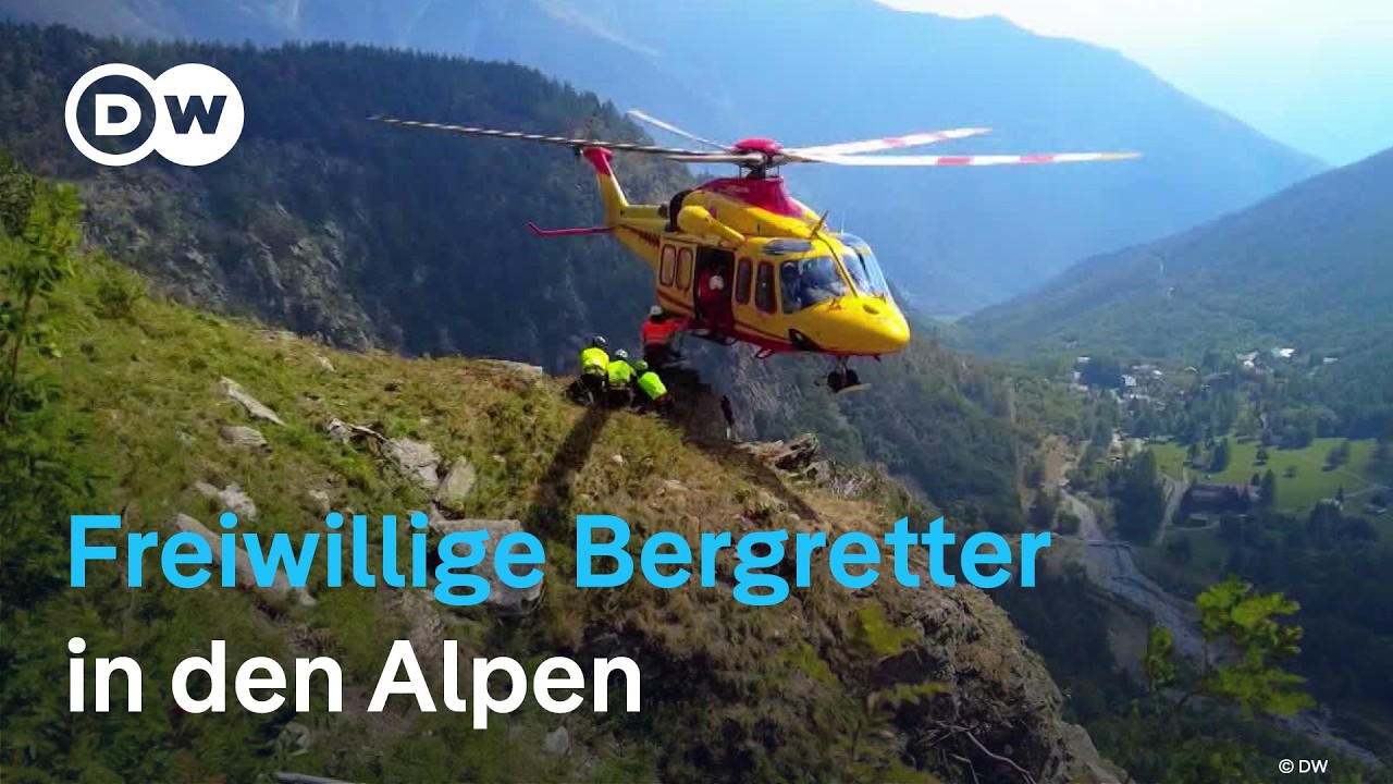 Italiens Bergretter im Einsatz: Freiwillige trainieren für Notfälle in den Alpen