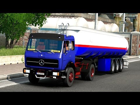 ETS2 1.28 public beta GreatPoland 1.2.0  Mercedes 1632 Gdansk - Warszawa